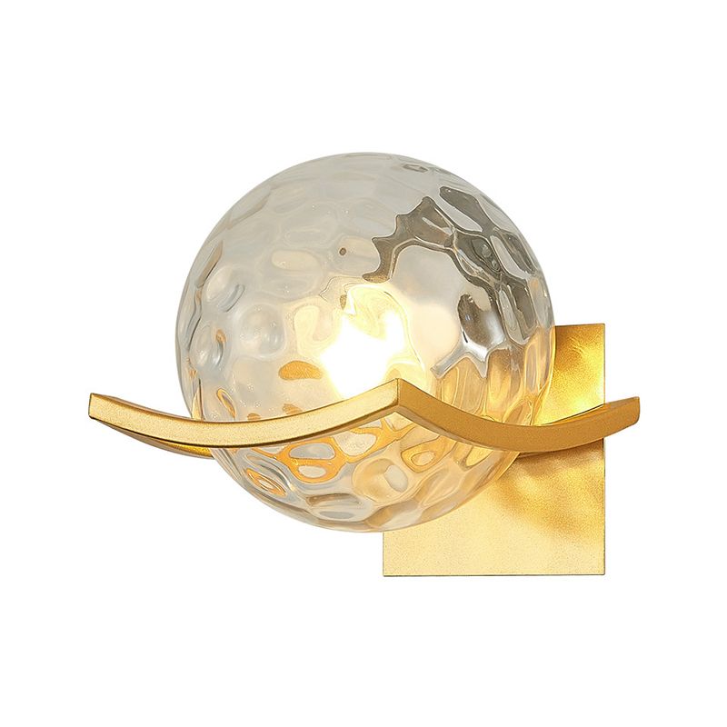 Lámparas de pared de bola de estilo modernas de vidrio 1 lámparas de pared ligeras