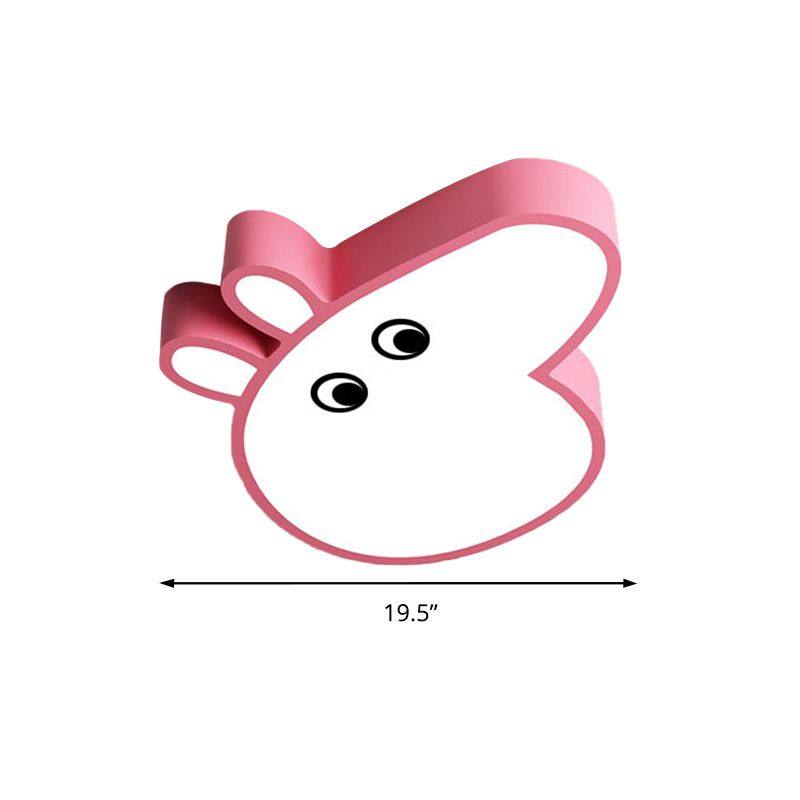 Plafonnier LED en forme de cochon en acrylique, couleur bonbon, dessin animé, plafonnier pour salle de jeux et parc