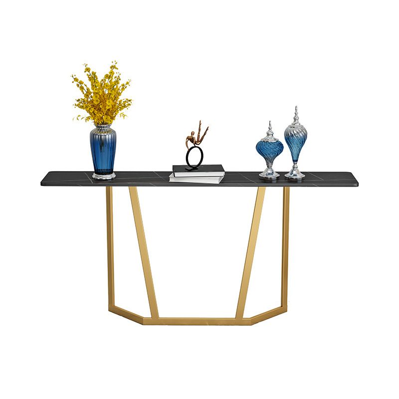 Modern Sofa Console Table Antique Finish Console Accent Table