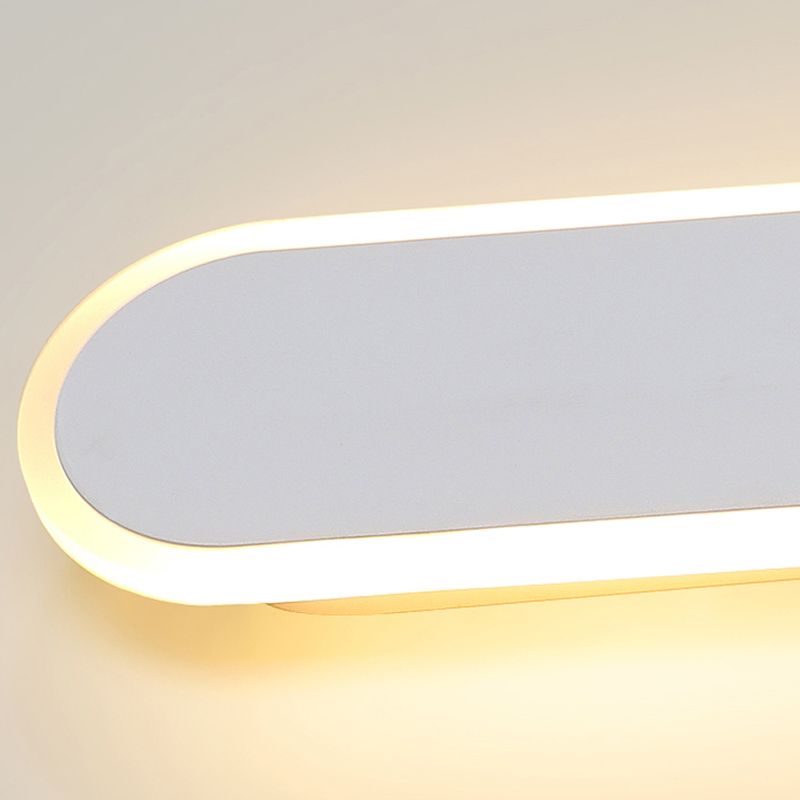 Metal Straight Wall Light Nordic Style 1 Light LED Wall Sconce for Living Room