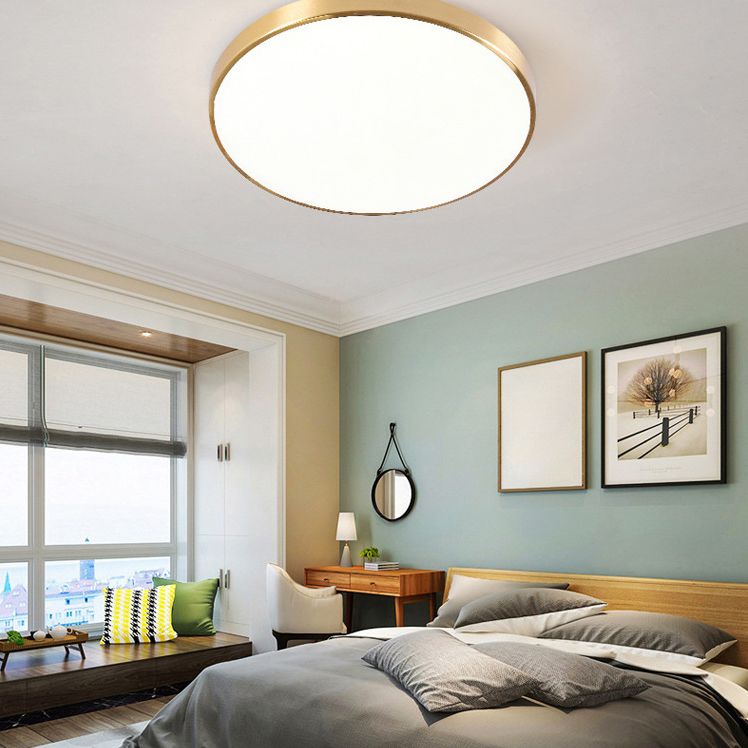 Circular Led Flush Mount Ceiling Light Fixtures Modern Acrylic Flush Light