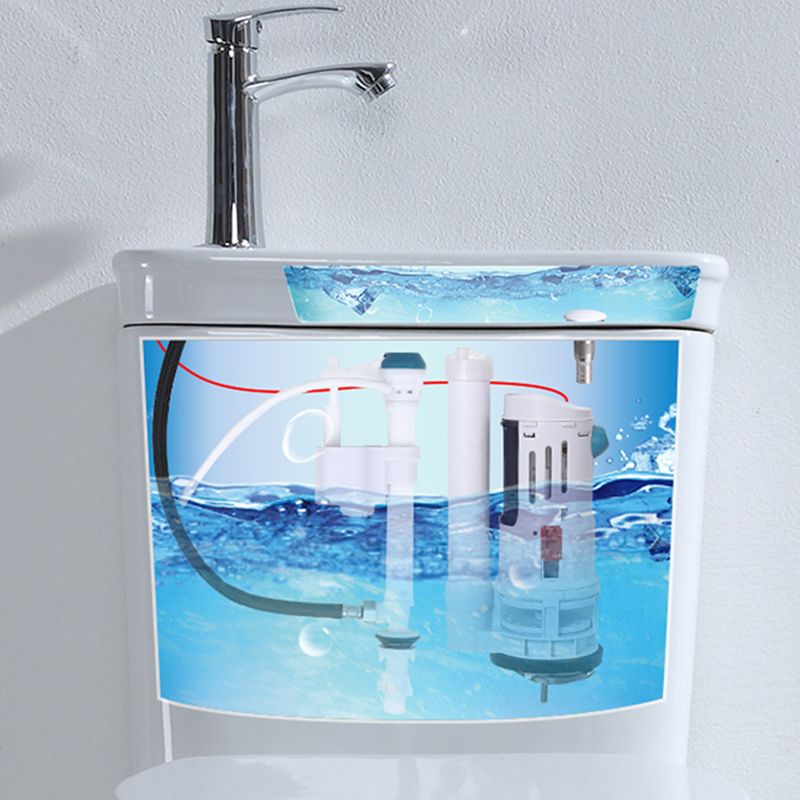 Contemporary One Piece Flush Toilet Seat Included Urine Toilet for Bathroom