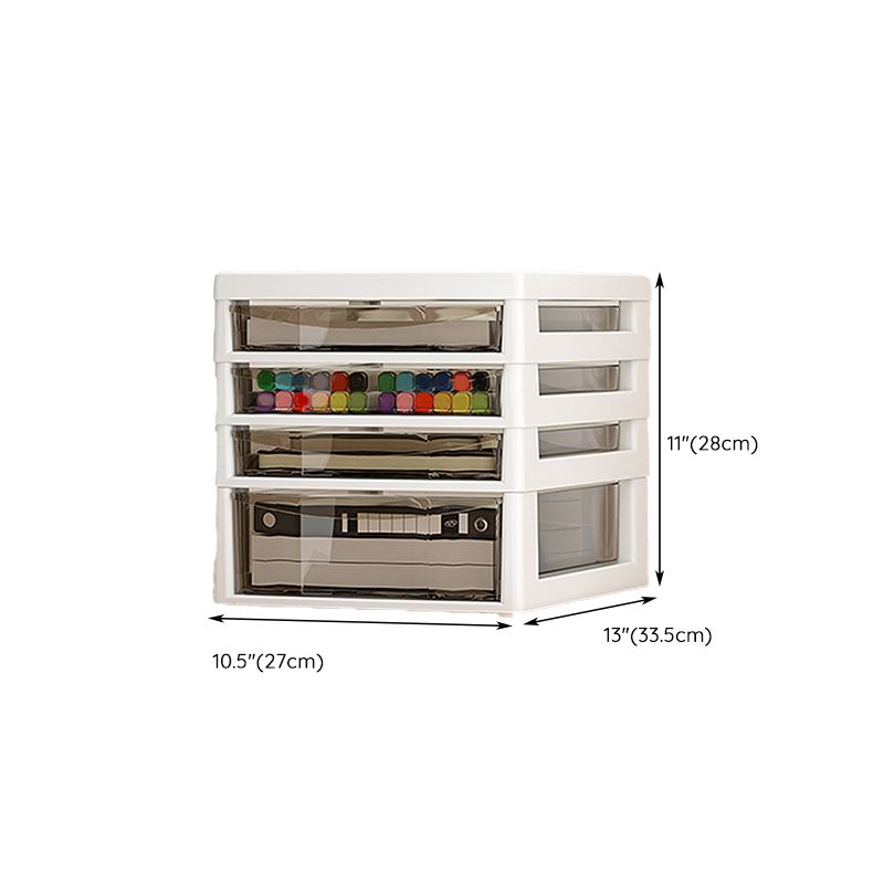 Transparent Filing Cabinet Modern Plastic Drawers File Cabinet