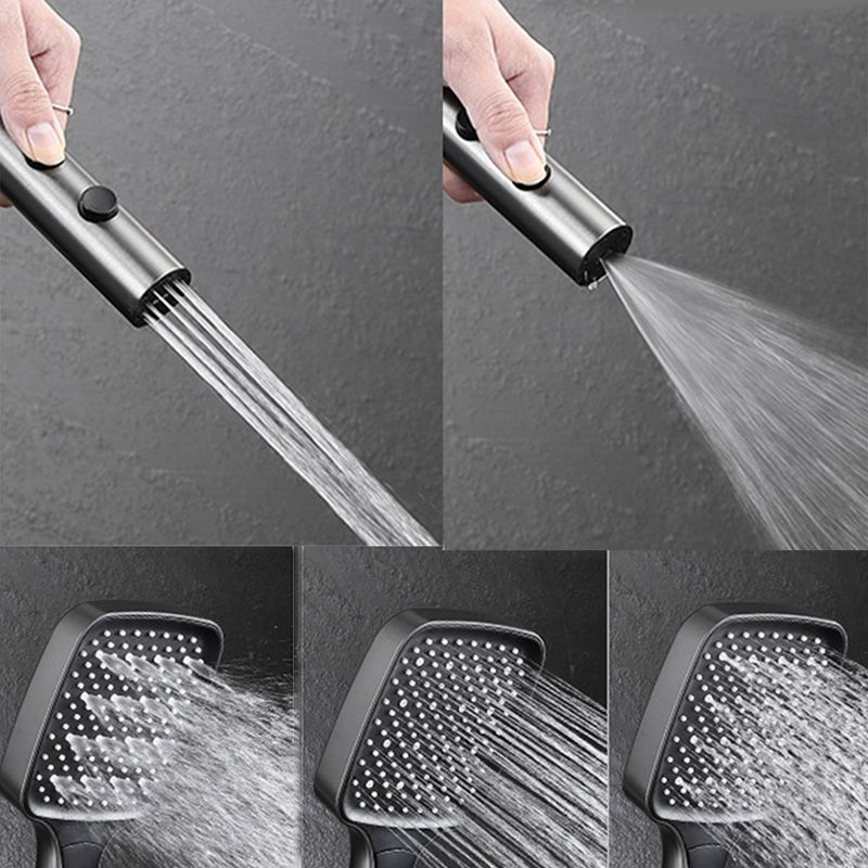 Modern Thermostatic Shower System Solid Color Slide Bar Included Shower Head Combo