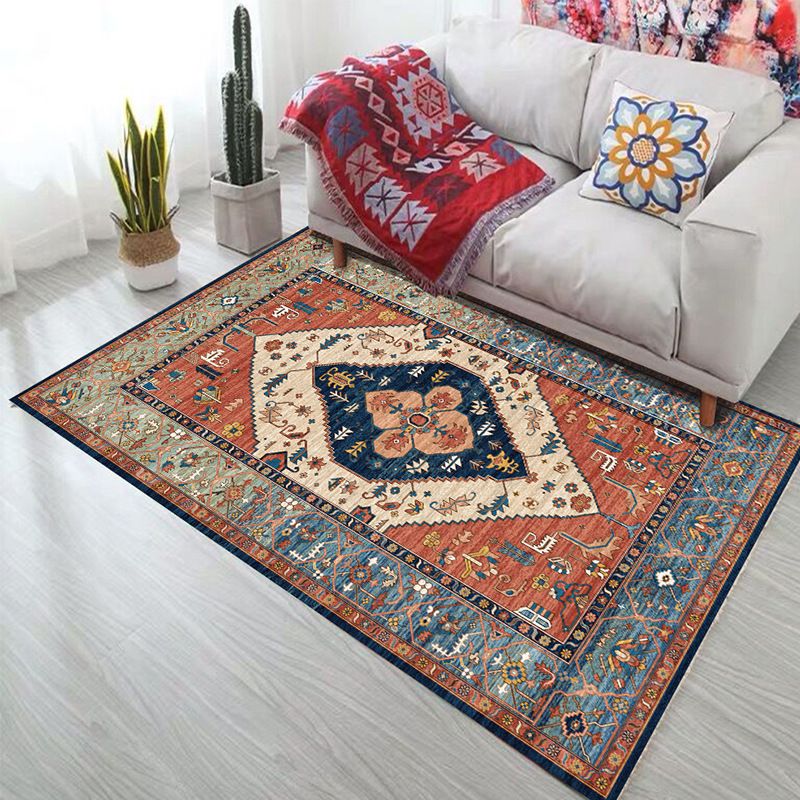 Tapis de géométrie audacieux Polypropylène Bohemia Carpet Pet Friendly Machine Washable Not Slip Rapier pour le salon