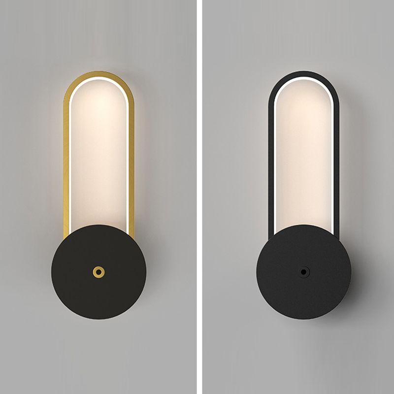 Minimalism Geometric Wall Light Sconce Metal 1 Light Wall Mounted Light