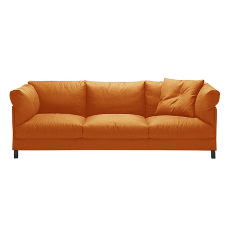 82.67" W x 32.67" D x 32.67" H Contemporary Standard Square Arm Sofa for Living Room