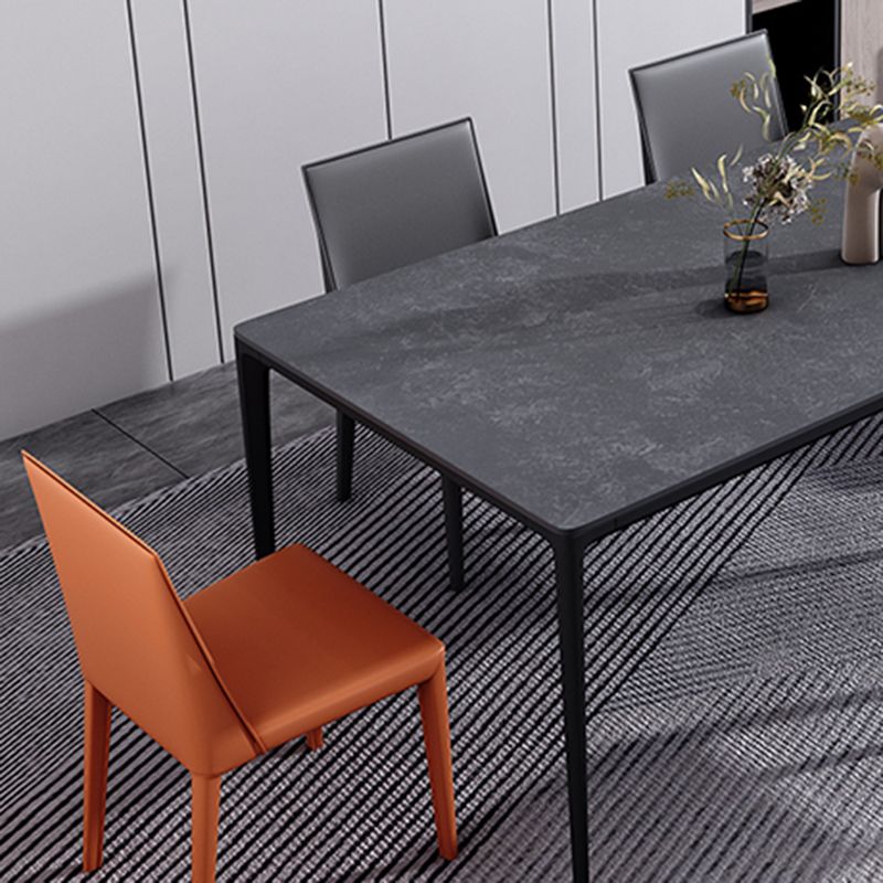 Modern 1/4/5/6/7 Pieces Dinette Set with Grey Sintered Stone Rectangle Dining Table Set