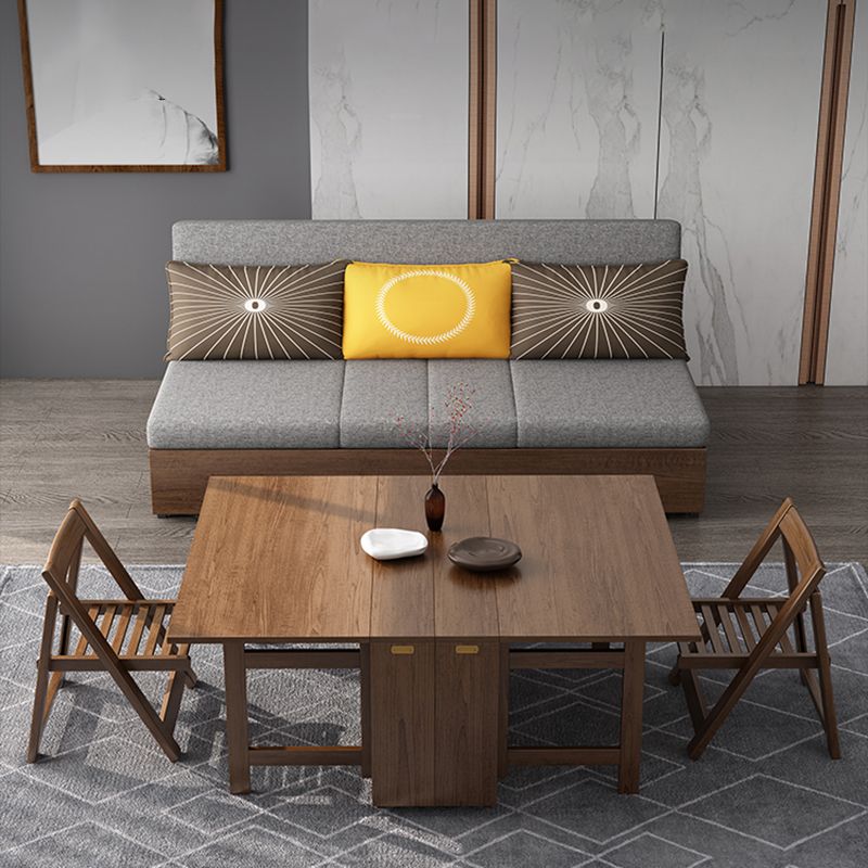 29" Wide Contemporary Sleeper Sofa Futon Gray Storage Sleeper Sofa