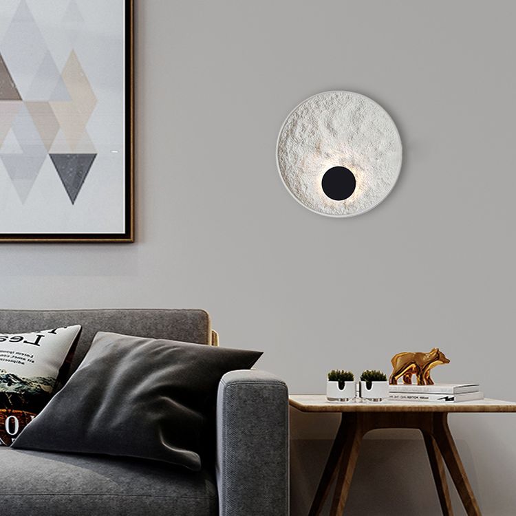 Lámpara de montaje de pared de resina de estilo moderno nórdico 1 LED DE ILUMINACIÓN DE ILUMPLACIÓN DE LA LED de 1 luces para sala de estar