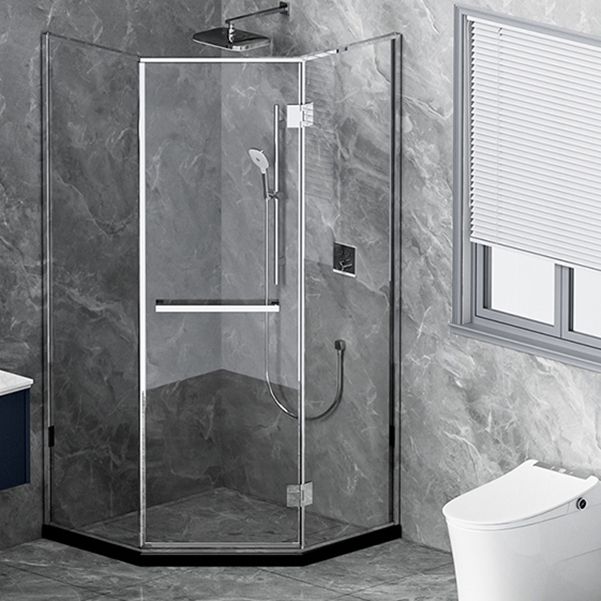 Semi Frameless Tempered Glass Shower Door Hinged Shower Door
