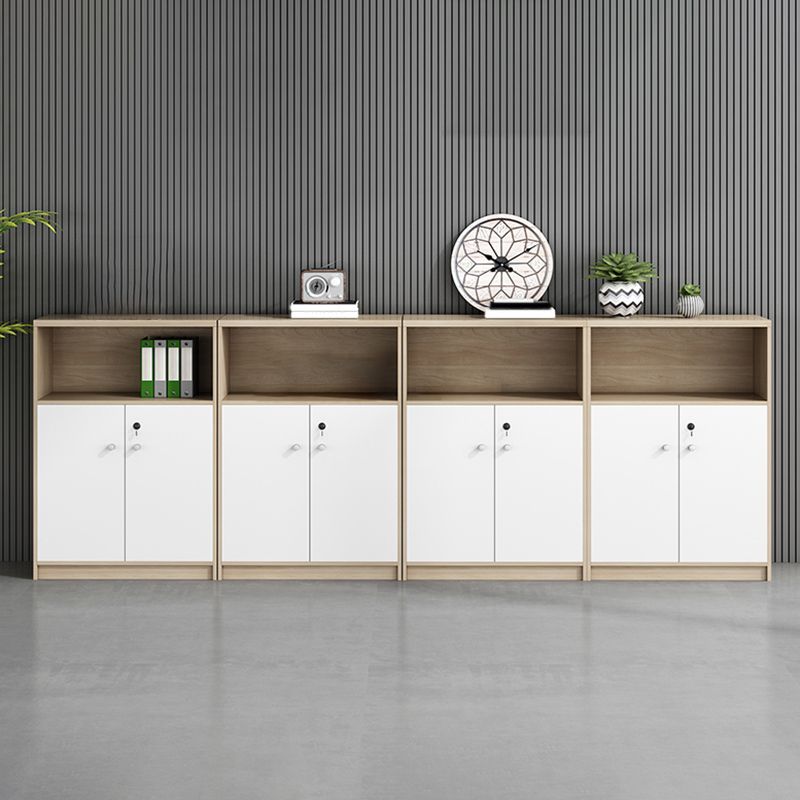 Modern Lateral Filing Cabinet Wood File Cabinet with Lock and Storage