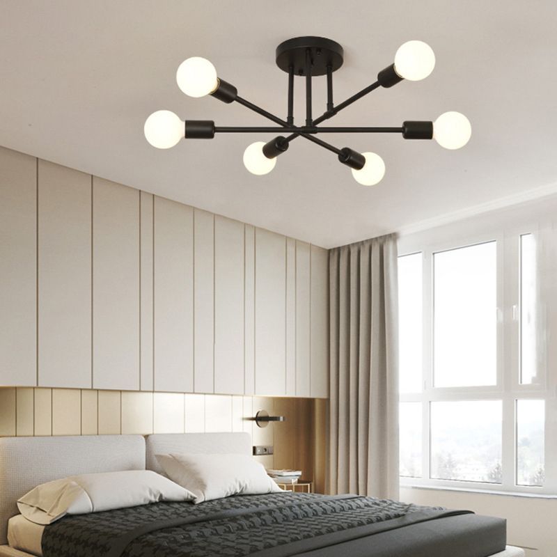 Metal Flush Mount Modern Style Flush Mount Lighting for Dining Room