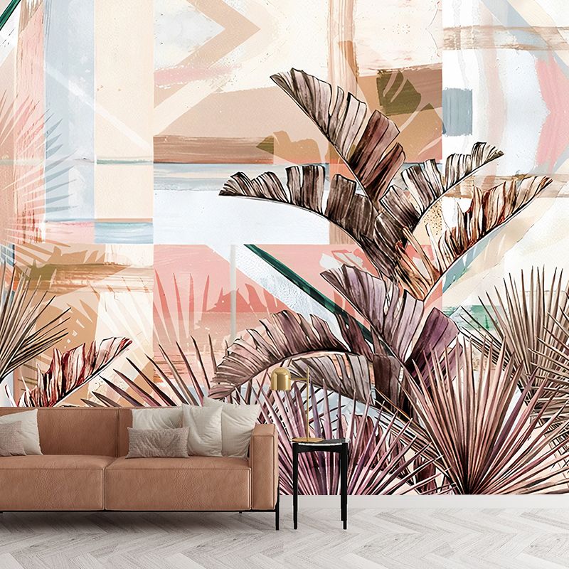 Banana Leaf Murals Tropical Moisture Resistant Loft House Wall Covering, Made to Measure