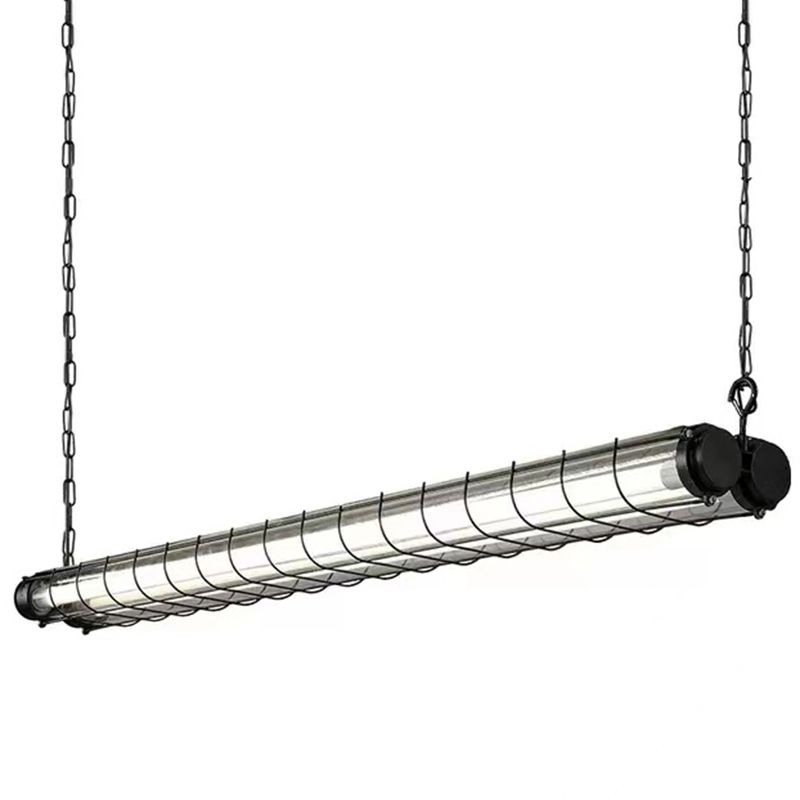 Industrial Style Hanging Lamp Iron Frame Island Light Fixture for Living Room