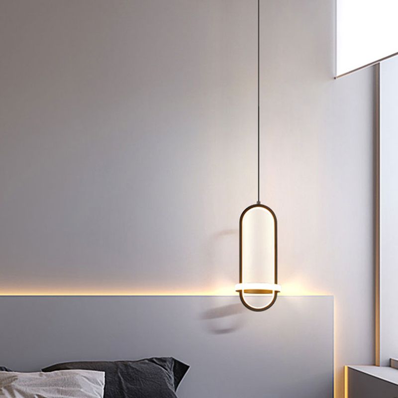Pendre contemporain Light 2-Light Plafond plafond Metal pour chambre à coucher