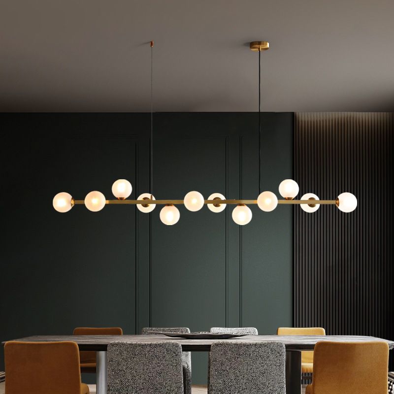 Contemporary Island Light Glass Hanging Light for Dining Room