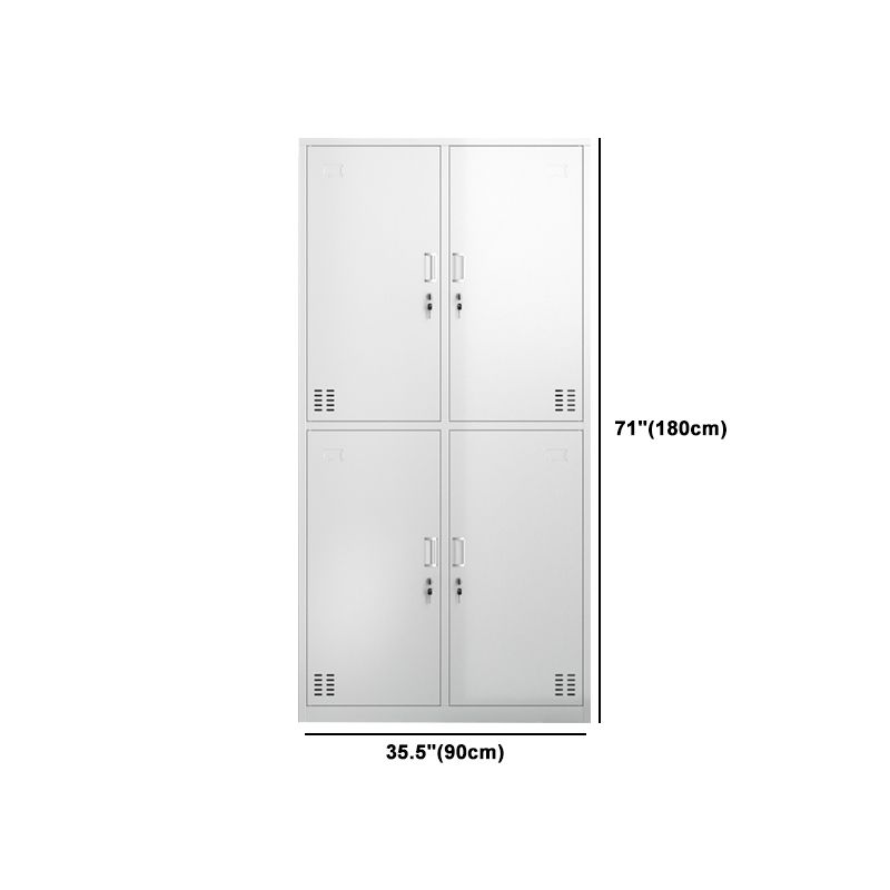 Metal Hinged Wardrobe Cabinet Contemporary Wardrobe Armoire for Home