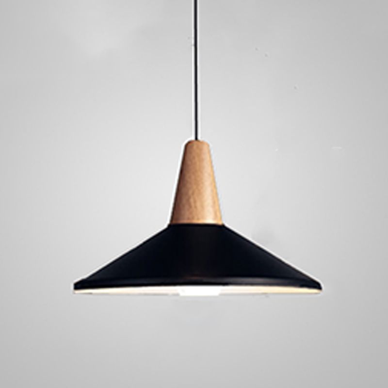 Pot Cover Shape Hanging Lighting Modern Metal 1 Light Pendant Lamp