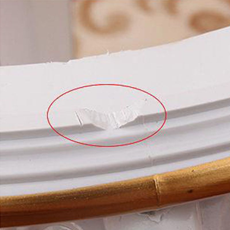 Mid-Century Modern Ottoman Faux Leather Upholstered Solid Color Round Ottoman