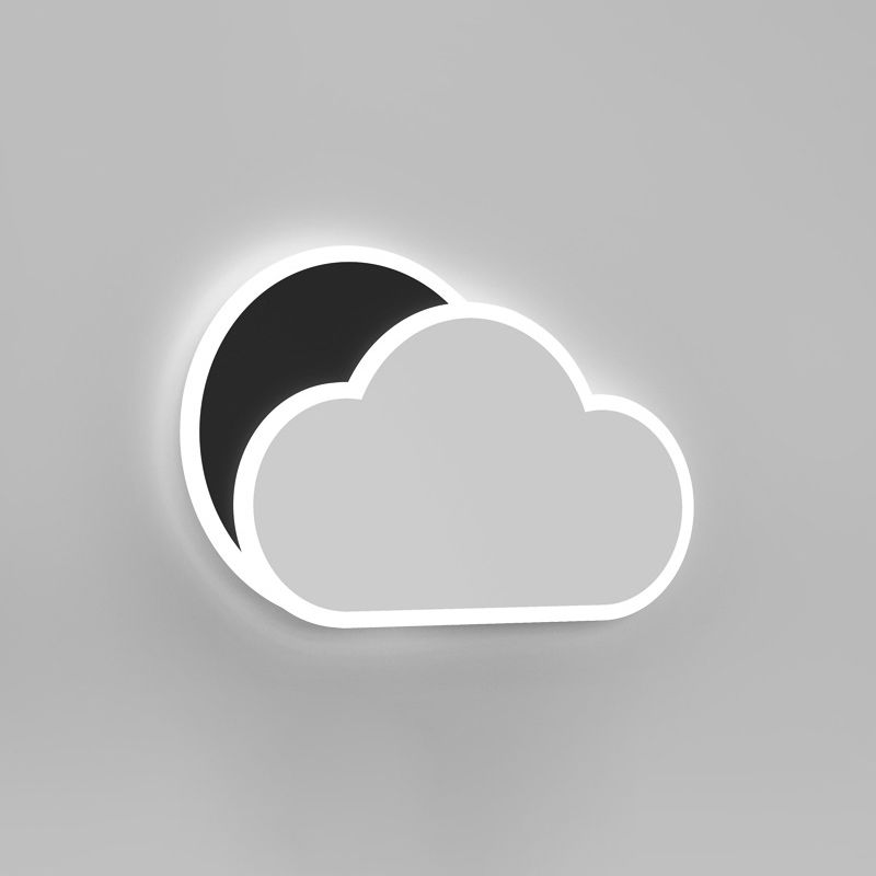 Modern LED Wall Lamp Children Wall Mount Lamp with Acrylic Shade for Bedroom