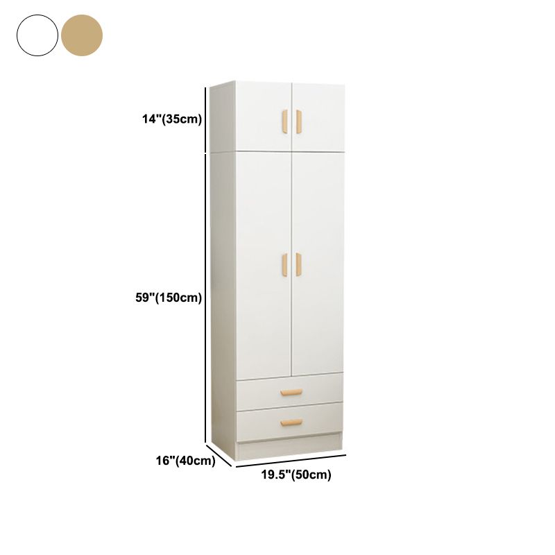 Contemporary Style Wardrobe Armoire Wood Wardrobe Closet for Bedroom