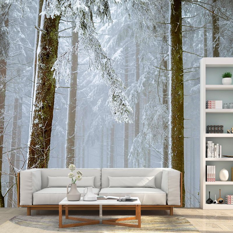 Stain Resistant Resistant Forest Murals Customized Fresh Wall Art for Living Room