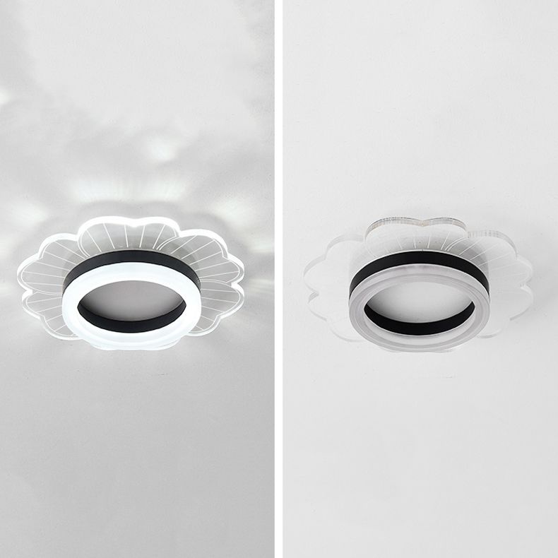 LED Flush Mount Ceiling Lighting Fixture Modern Styles Ceiling Light with Acrylic Shade