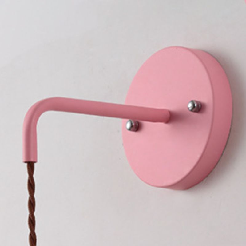 Contemporary Macaron Metal Wall Light Cone Shaded Lighting for Room