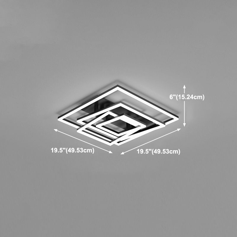 Lampada a filo contemporaneo geometrico 4 lampade a filo in metallo in metallo in nero