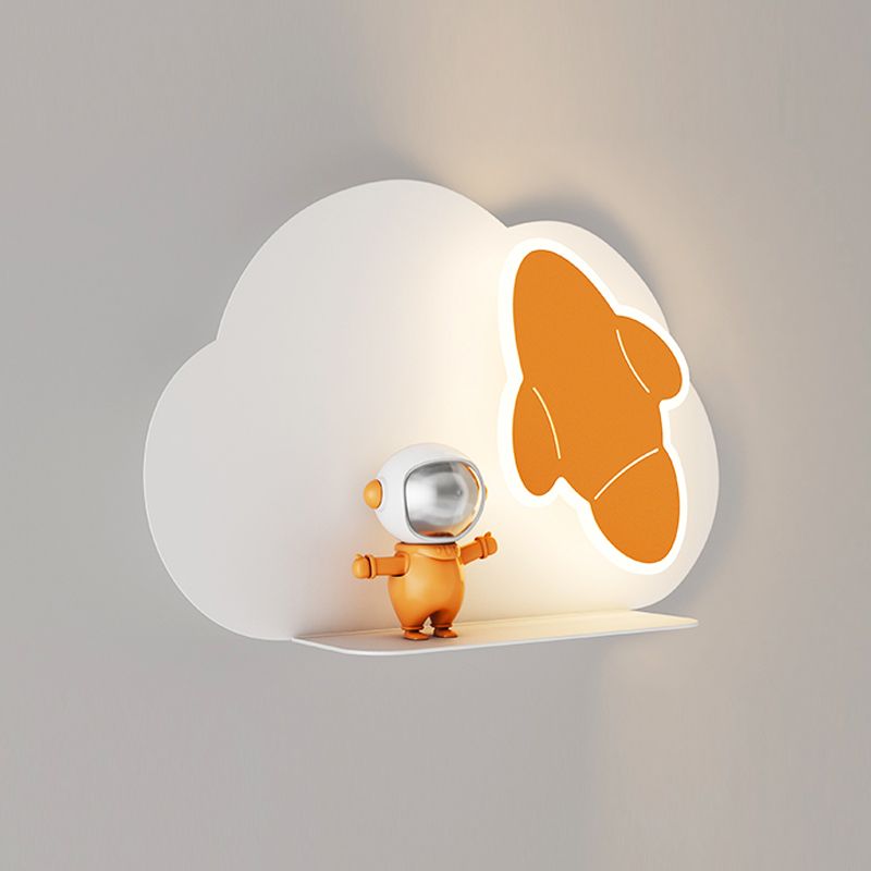 Unique Shape Wall Light Kids Style Metal 1 Light Wall Mount Light