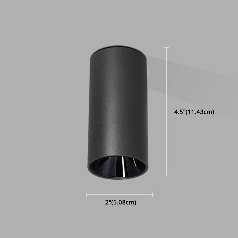 Minimalisme Aluminium LED-inbouwlamp Cilinderplafond Inbouwmontage