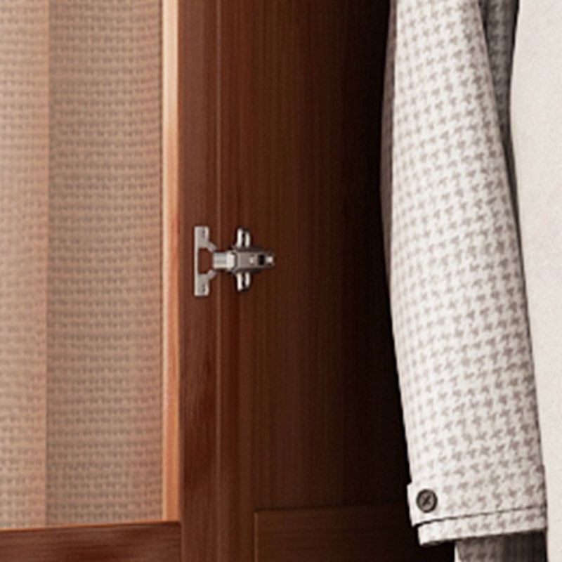 Modern Wardrobe Cabinet Solid Wood Clothes Rail Wardrobe Armoire