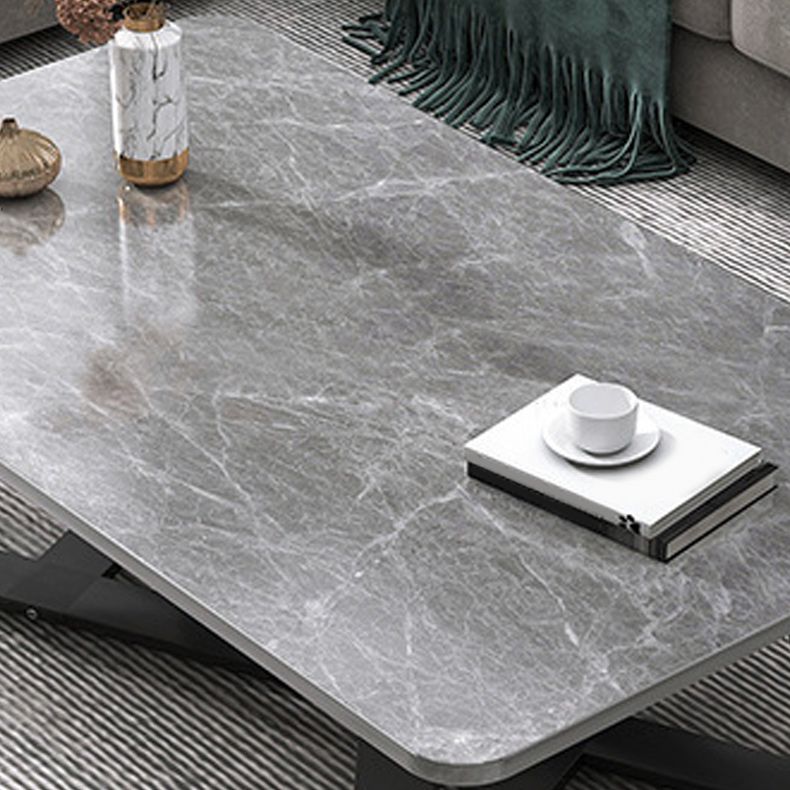 Solid Wood Coffee Table Modern Minimalist Cross Legs Coffee Table
