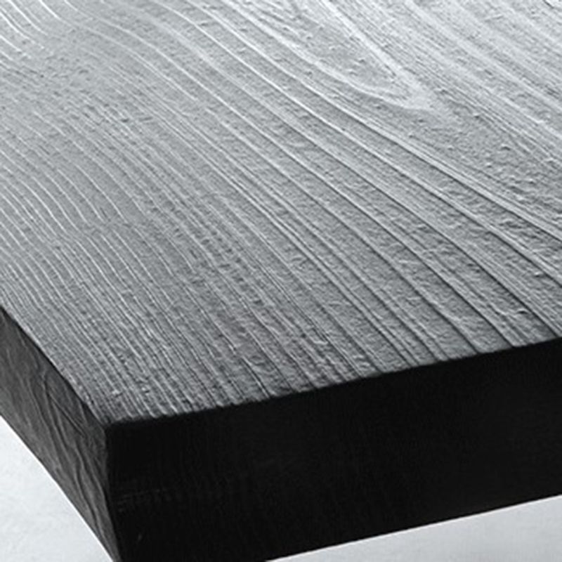 Industrial Solid Wood Furniture 1/5 Pcs Black Dining Room Table Set