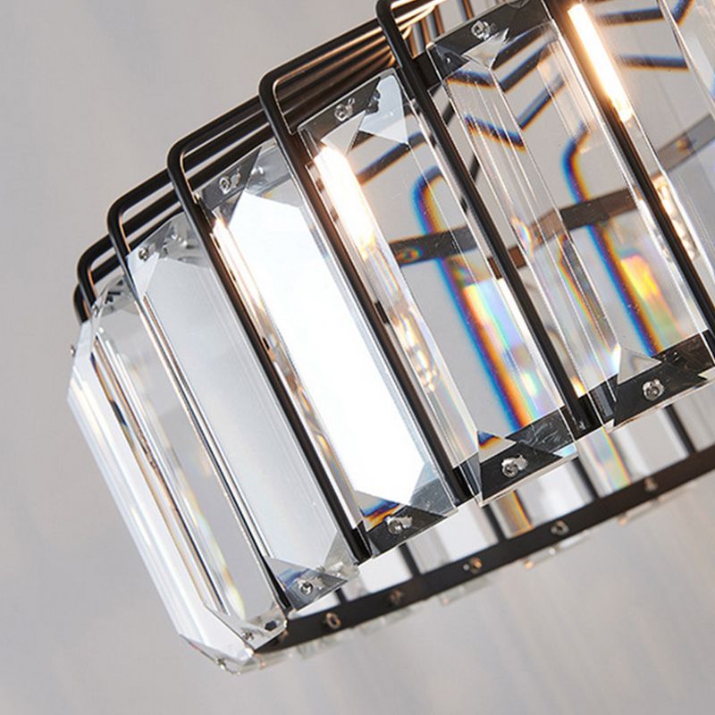 Modern Style Hanging Light Crystal Pendent Lighting Fixture for Sitting Room