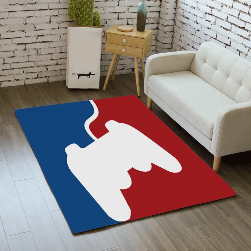 Trendy Game Controller Pattern Carpet Polyester Rug Stain Resistant Area Carpet for Living Room