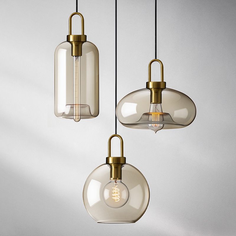 Simplicity Pendant Lighting Fixture Clear Glass Ceiling Pendant Light