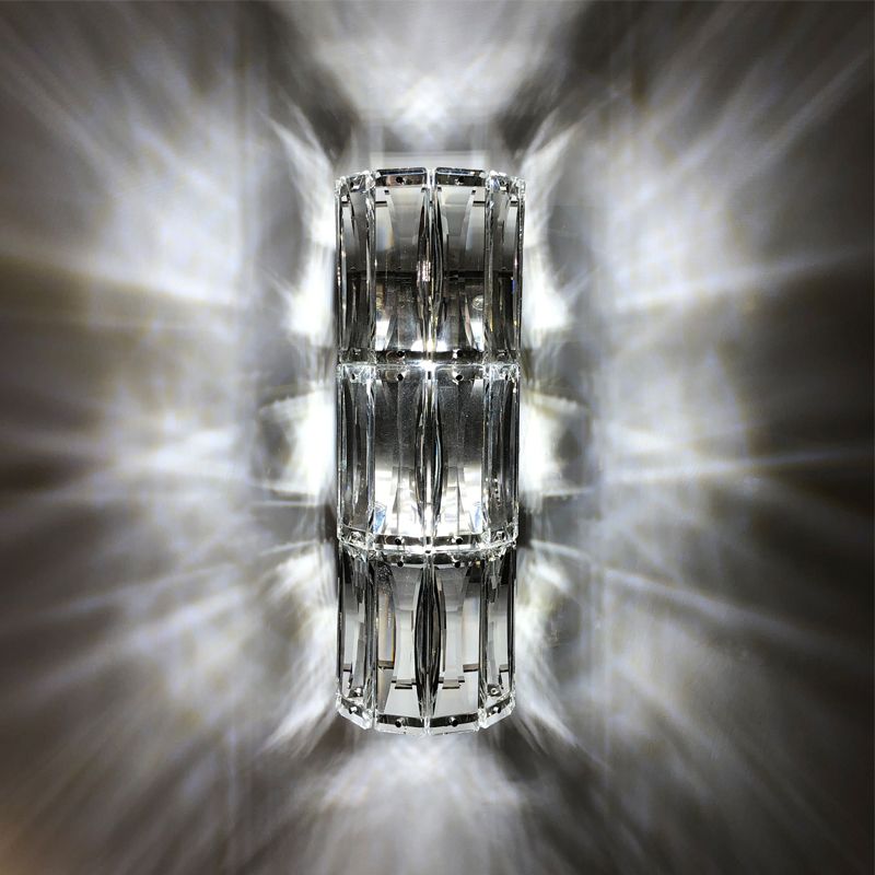 Transparante cilinderwand SCONCE Verlichting Moderne stijl Crystal Wall Mounted Lights