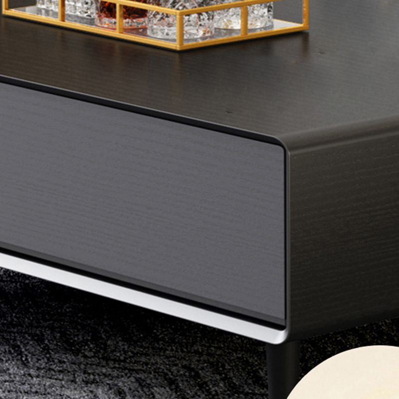 Rectangle TV Console Industrial Wooden TV Cabinet with Glide Drawers