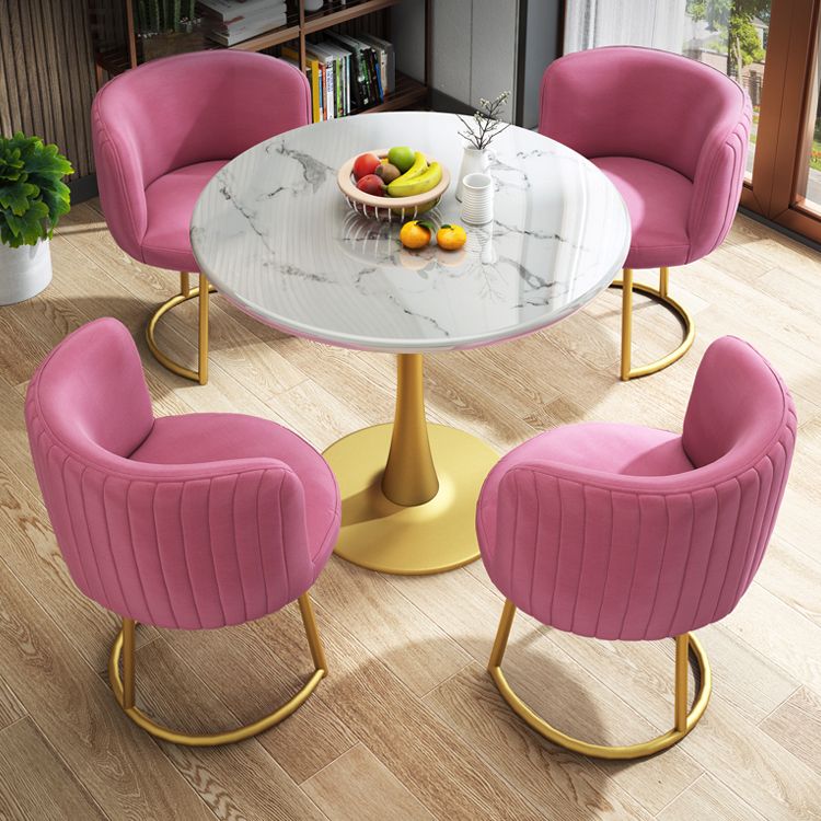 29.5''H Luxury Scratch Resistant Marble Table Round Table for Home