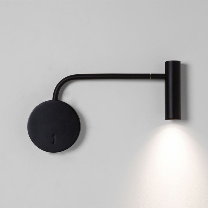 Moderne Stilzylinderwandmontagelampe Metall 1 Leicht Wandmontage Lesellichter