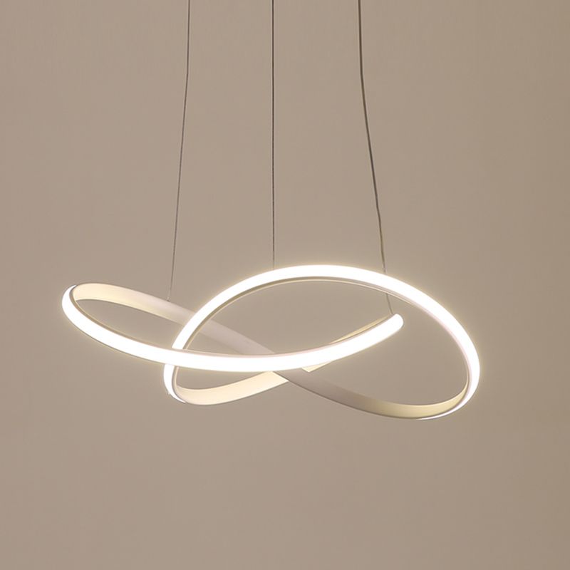 Moderne spiraalvorm Kroonluchter licht metaal 1 licht kroonluchter verlichtingsarmatuur