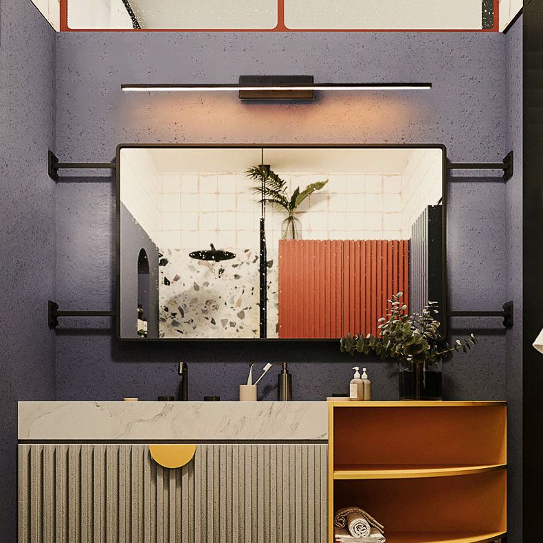 Moderne minimalistische lineare LED -Wandlampenmeldeslampe mit Acrylschatten