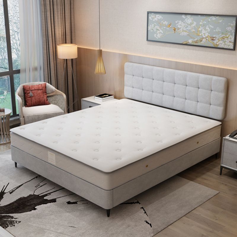 Contemporary Upholstered Wooden Bed Frame , 9.84" Platform Bed