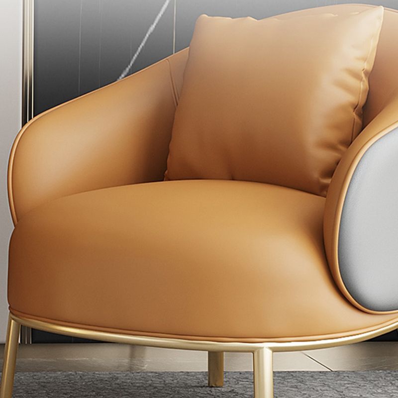 Solid Wood Lounge Chair Water Resistant Side Chair with Metal Legs