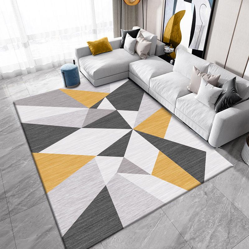 Modern marmeren look Tapijten Polyester Area Tapijt Non-slip achterste binnen Tapijt voor woonkamer