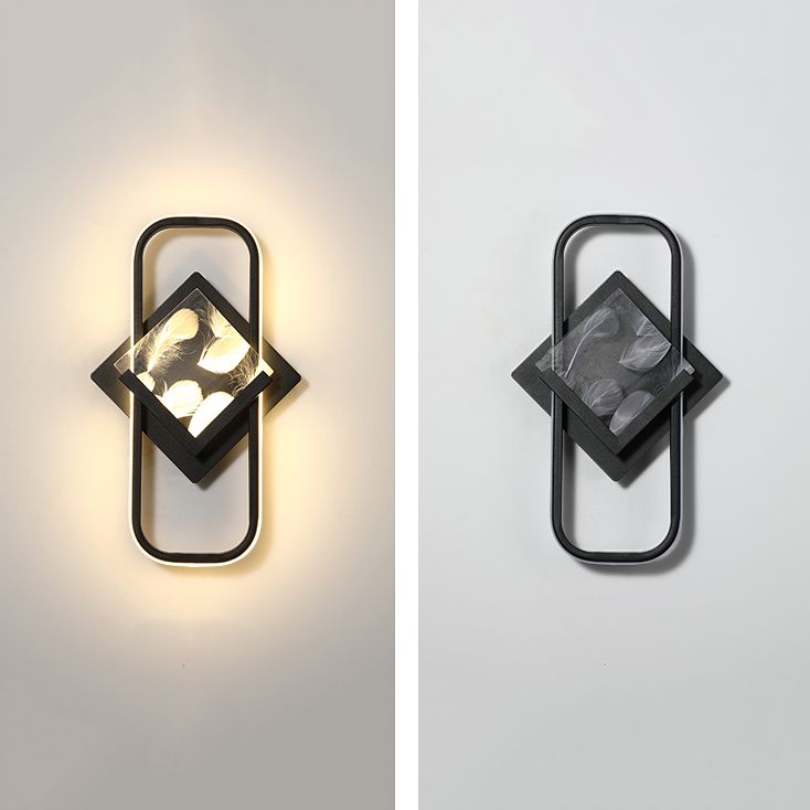 Modern Style Geometry Shape Wall Lights Metal 2-Light Wall Mount Lights