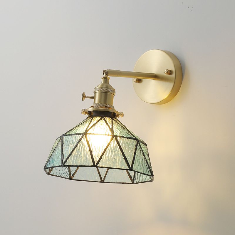 Geometric Wall Sconce Lighting Industrial Style Glass 1 Light Wall Mounted Light