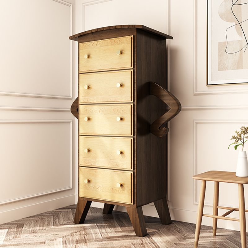 American Traditional Lingerie Chest Solid Wood Storage Chest for Bedroom